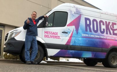 Fredericton Rocket Delivery Van reveals new vehicle wrap