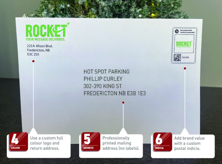 Custom printed christmas cards rocket